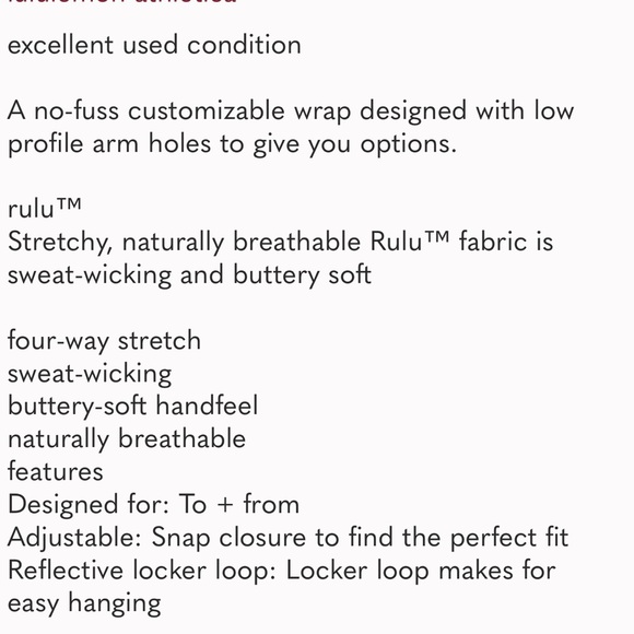 Lululemon Vinsaya Scarf Jacquard Print in Black and White Excellent Condition - Picture 7 of 7